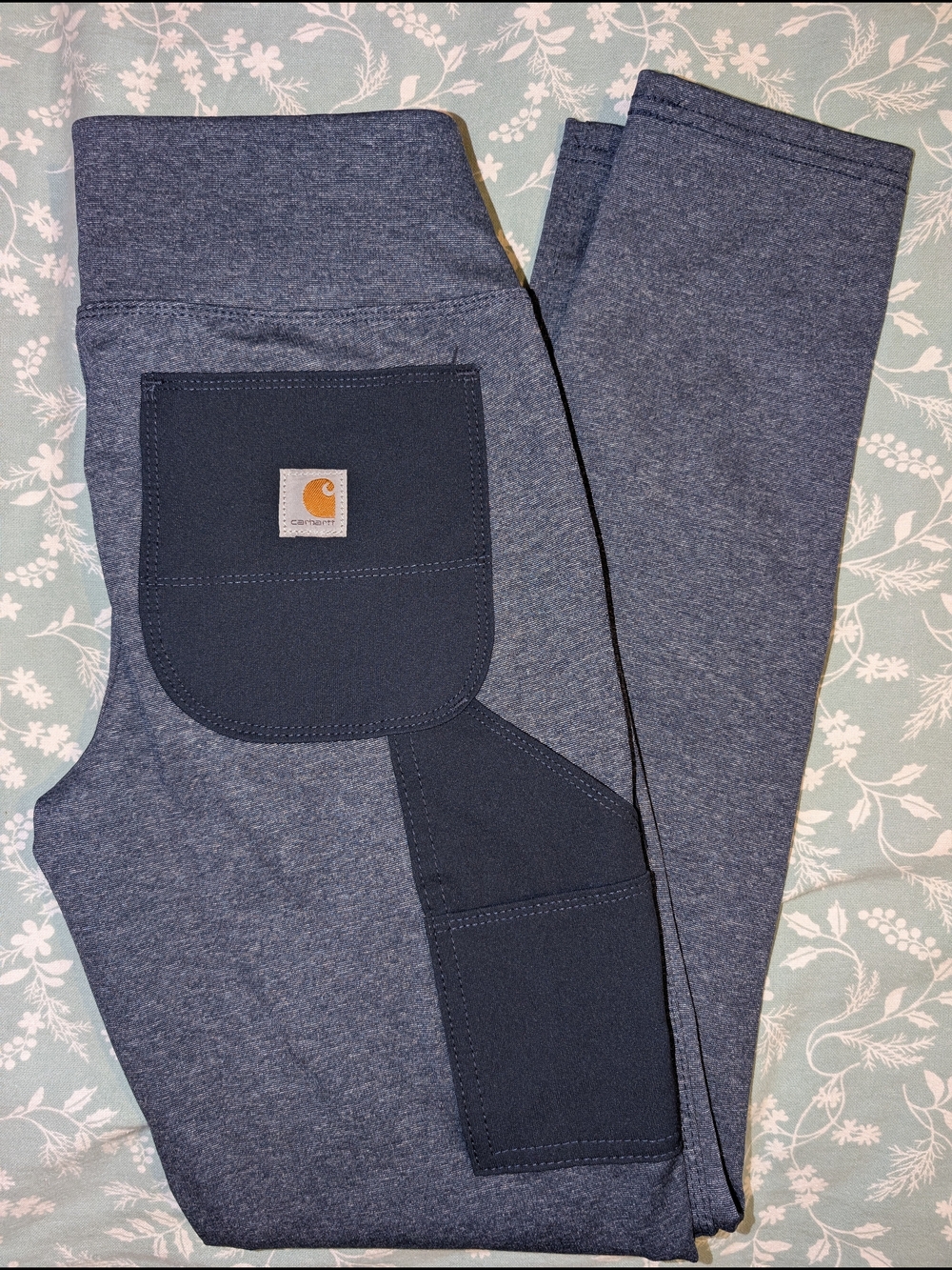 Carhartt Navy Blue Fitted Leggings w/ Utility Pockets